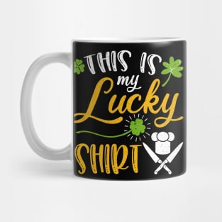 Chef This is My Lucky Shirt St Patrick's Day Mug